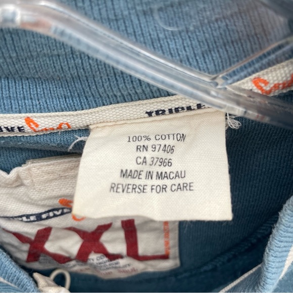 Vintage 90s Triple Five Soul 555 mens Brooklyn Sweatshirt Jacket zip up SZ XXL - Picture 5 of 9